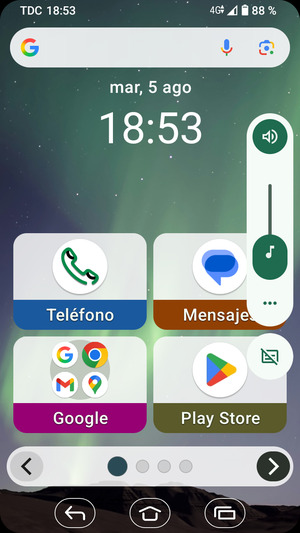 Para cambiar el perfil de sonido, seleccione Sonido