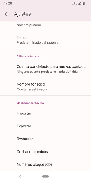 Desplácese y seleccione Importar