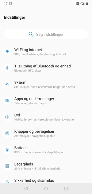 Vælg Wi-Fi og internet
