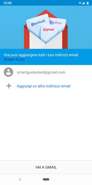 Seleziona VAI A GMAIL
