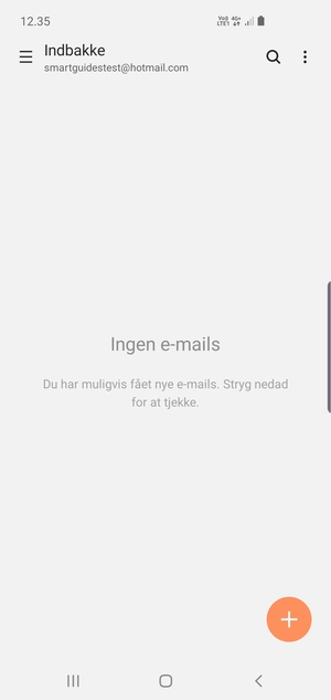 Din Hotmail er klar til brug