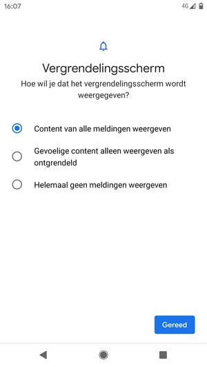 Selecteer uw voorkeursoptie en selecteer Gereed