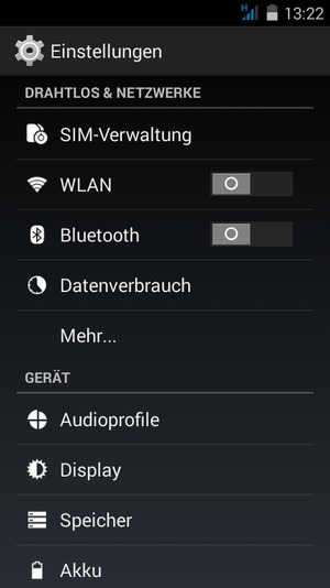 Wählen Sie SIM-Verwaltung