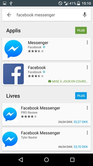 Sélectionnez l'appli