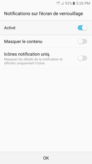 Sélectionnez votre option préférée et sélectionnez OK