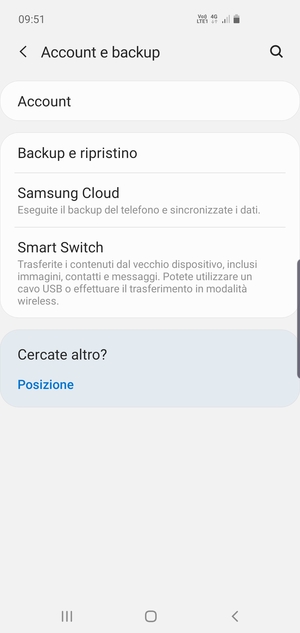 Seleziona Account