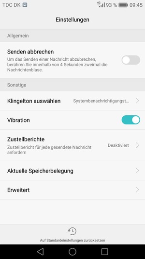 Wählen Sie Erweitert