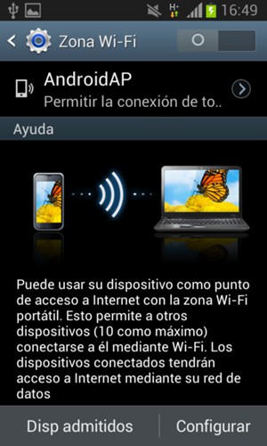 Seleccione Configurar