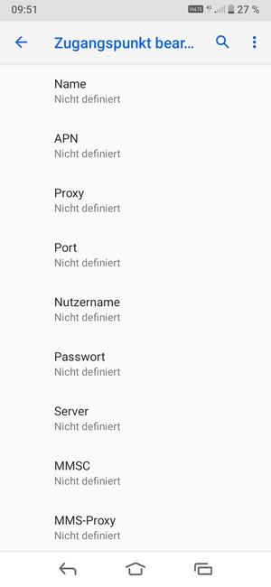 Geben Sie Internet-Informationen ein
