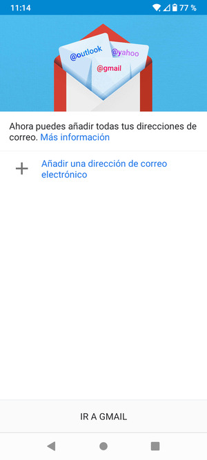 Seleccione Añadir una dirección de correo electrónico