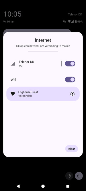 Schakel Wifi uit