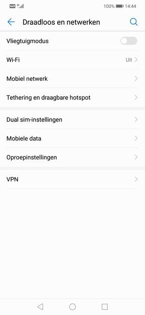 Selecteer Mobiel netwerk