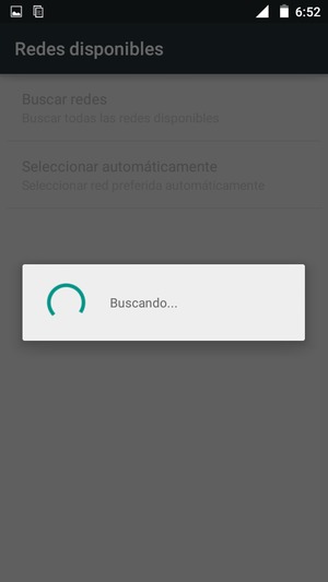 Espere a que la búsqueda termine