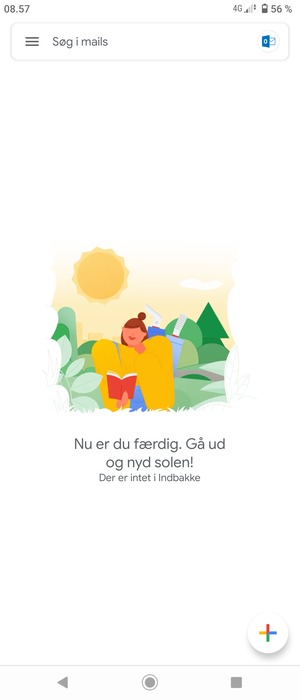 Din Hotmail er klar til brug
