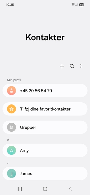 Vælg Menu-knappen