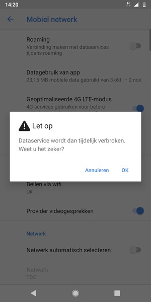 Selecteer OK