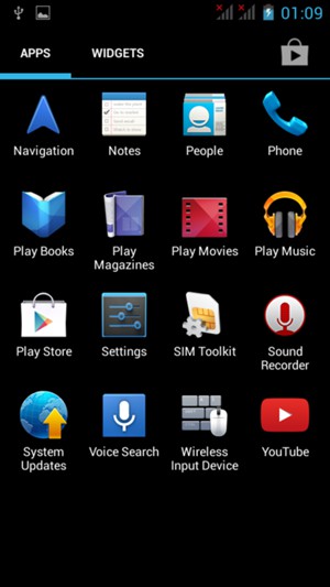 Scroll to and select Settings