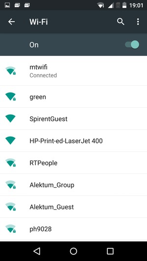 You are now connected to the Wi-Fi network