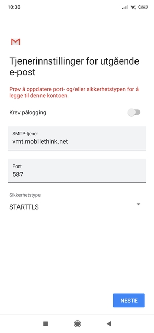 Velg Sikkerhetstype