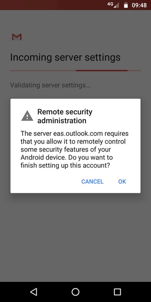 Select OK