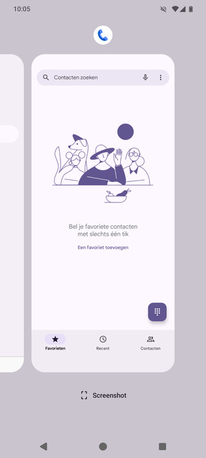 Veeg apps naar boven om ze te sluiten