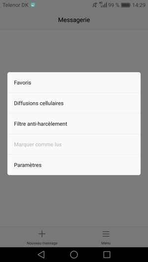 Sélectionnez Paramètres