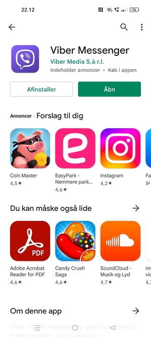 Vælg Åbn