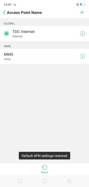 Select New APN