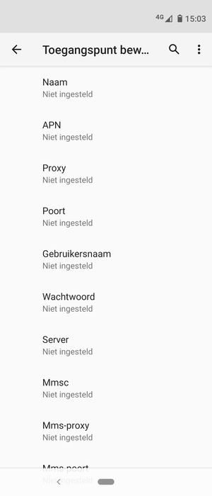 Voer internetgegevens in