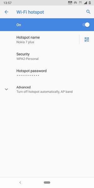 Your phone is now set up for use as a modem