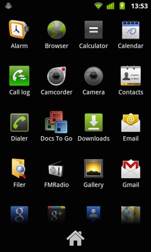 Scroll to and select Email