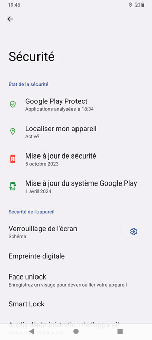 Votre téléphone est maintenant sécurisé par un écran de verrouillage