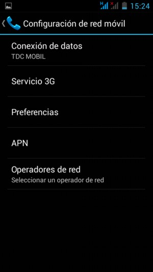 Seleccione Operadores de red