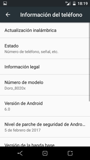 Seleccione Actualización inalámbrica