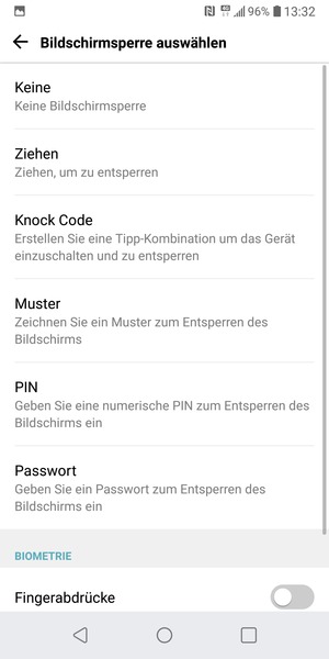 Wählen Sie Muster