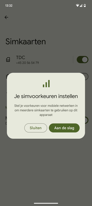 Selecteer Aan de slag