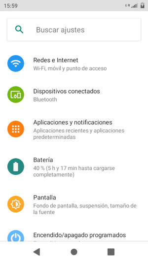 Seleccione Redes e Internet