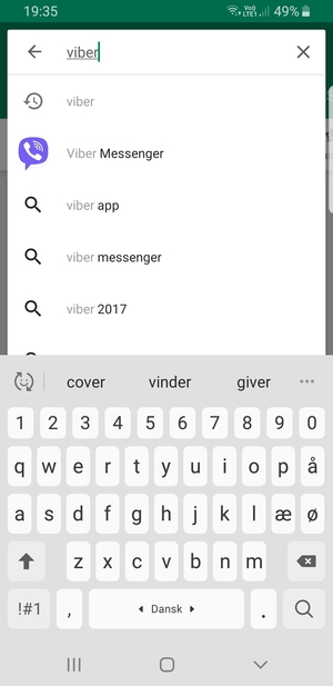 Enter the app name and select Search