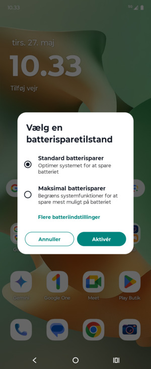 Vælg Aktivér