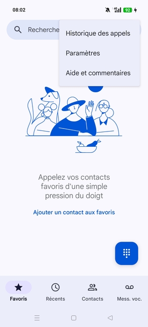 Sélectionnez Paramètres
