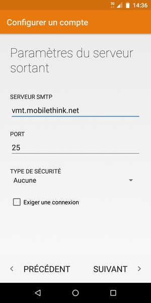 Décochez la case Exiger une connexion et sélectionnez SUIVANT