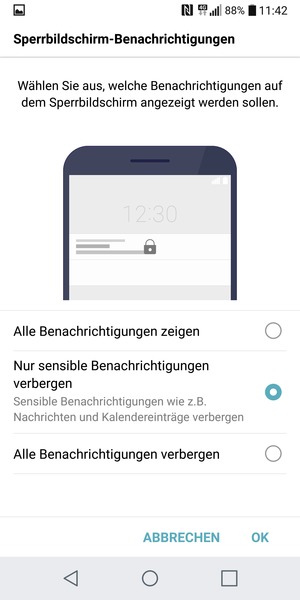 Wählen Sie die gewünschte Option und wählen Sie OK