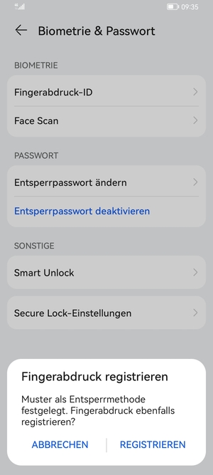 Wählen Sie ABBRECHEN