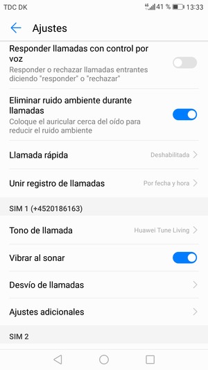 Desplácese y seleccione Ajustes adicionales