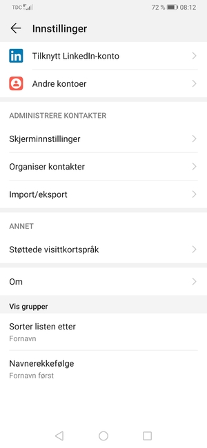 Velg Import/eksport