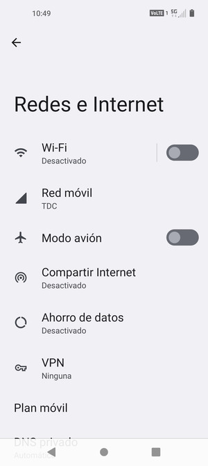 Seleccione Wi-Fi