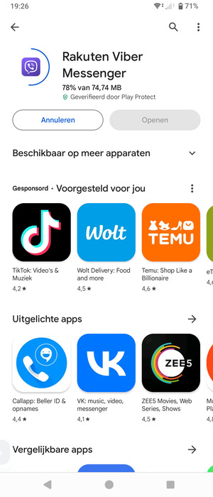Wacht tot het installatieproces beëindigd is