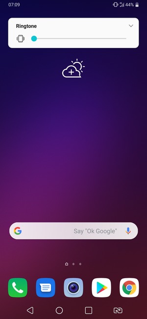 Continue to press for vibration mode, which is approved with a short vibration
