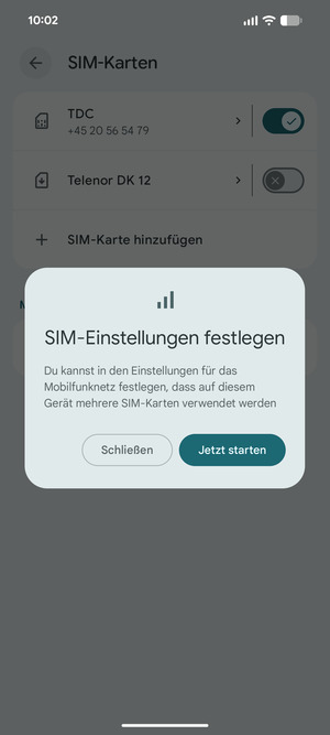 Wählen Sie Jetzt starten