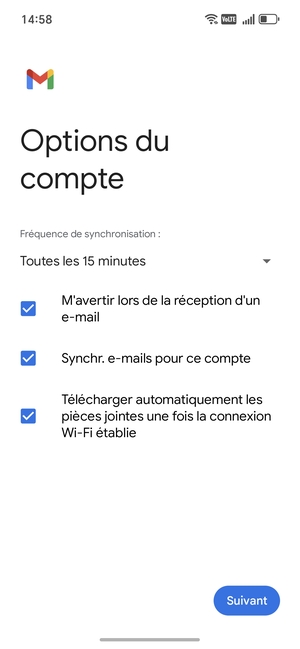 Sélectionnez Suivant